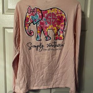 Pink Simply Southern Longsleeve T-Shirt